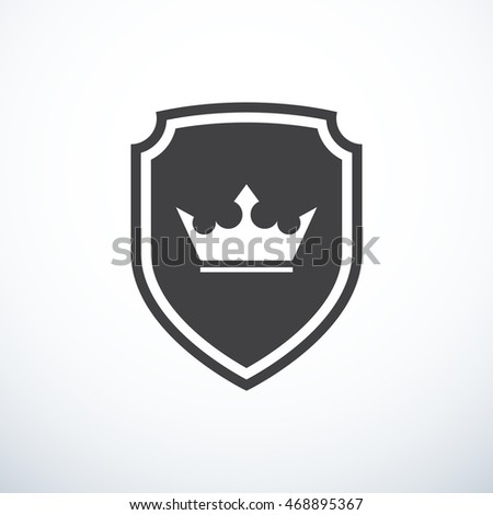 Shield with crown icon