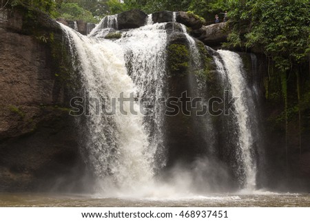Waterfall at Khao Yai national park of Thailand.