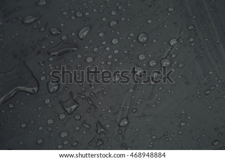 Raindrops on a gray background,Grey umbrella