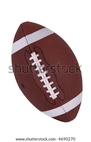 American football isolated over a white background with a clipping path Royalty-Free Stock Photo #4690270