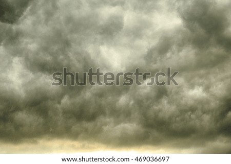 stormy clouds on the sky
