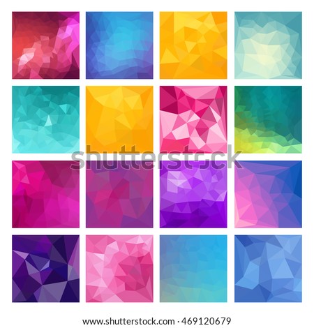 Polygonal vector design. Abstract Geometric backgrounds