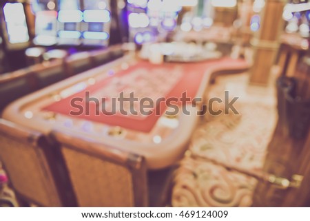 Blurred Casino Interior