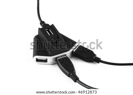 A USB hub with 3 ports