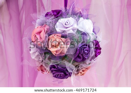 Artificial bouquet balloon ribbon on the occasion of the wedding anniversary Valentine's day gift decoration decorative