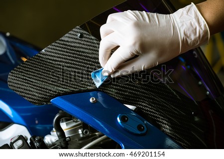 Motorcycles detailing series : Coating motorcycle carbon fiber parts
