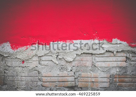 Red wall and Brick