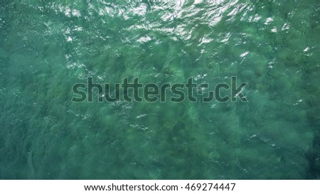 sea waterfrom above greek island