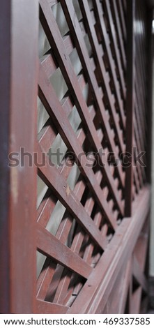 Beautiful wood paneling, decorative fence for garden