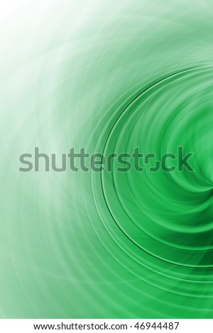 Abstract twirl in green tones.