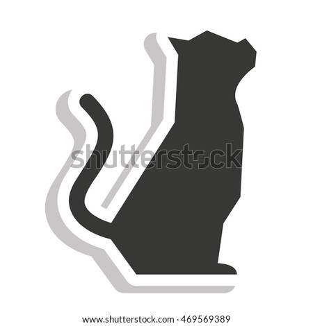 dog pet silhouette isolated icon vector illustration design
