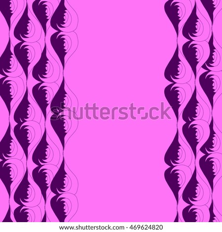 Seamless abstract pattern in dark violet and bright magenta colors. Vector illustration.