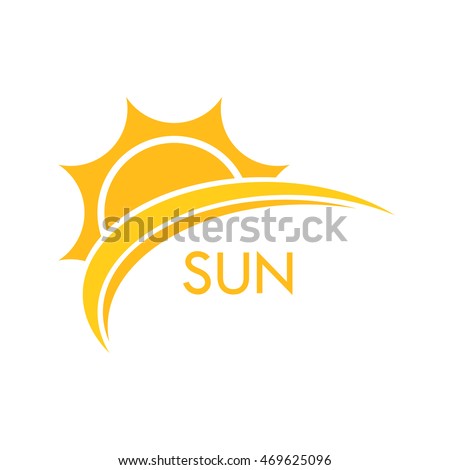 Sun symbol. Vector illustration