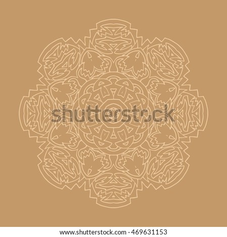 Hand drawn mandalas. Decorative elements. Vector illustration. Oriental pattern. Islam, Arabic, Indian, turkish, pakistan, chinese, ottoman motifs