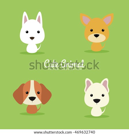 Cute Cartoon dogs