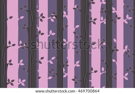 Pink and Purple trees. Forest seamless pattern.