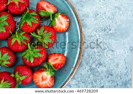 Tasty Sweet Strawberry Studio Photo
