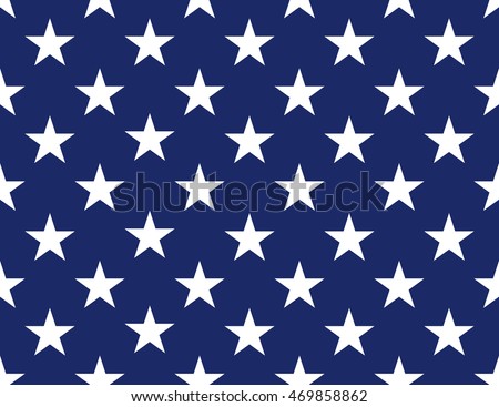 Seamless stars pattern. Vector background. American flag in style.