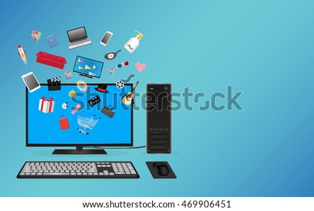 desktop computer online shopping