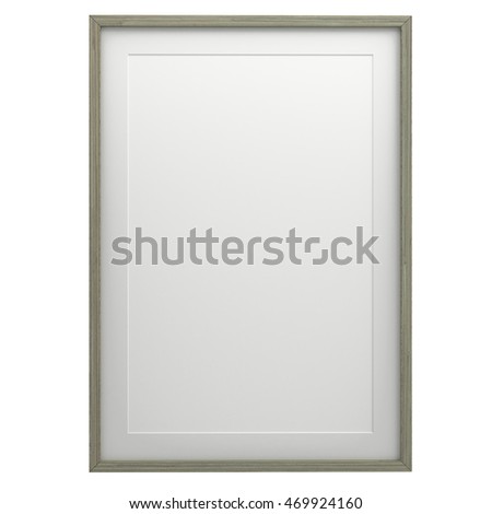 Frame Picture On Isolated White Of The Background