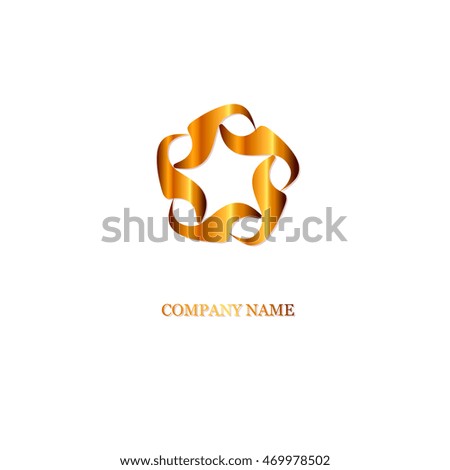 Company logo gold