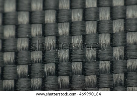 Macro of fabric weave texture surface black color use for background