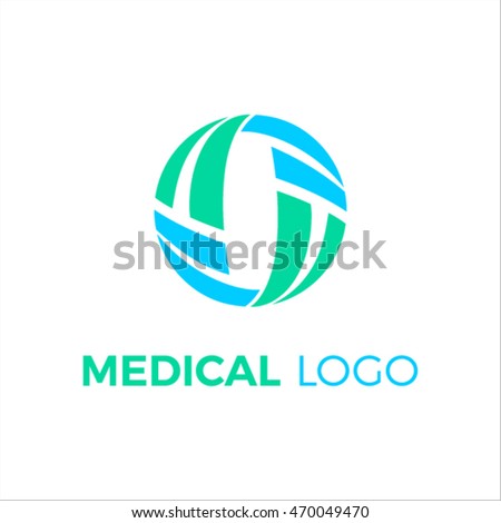 Circle medical logo design.

