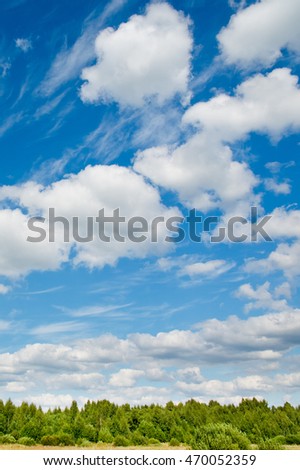 landscape of sky, clouds