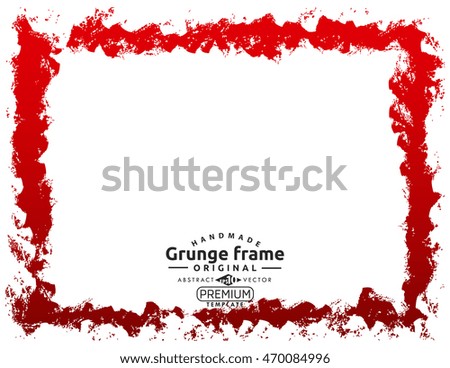 Grunge frame - abstract texture. Stock vector design template
