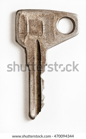 metal key, high resolution photo