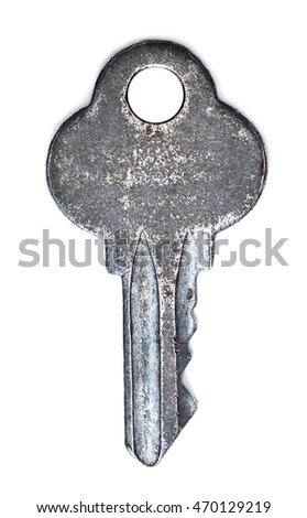metal key, high resolution photo