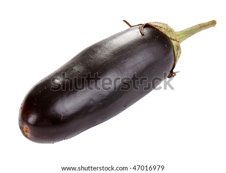 aubergine isolated on a white background
