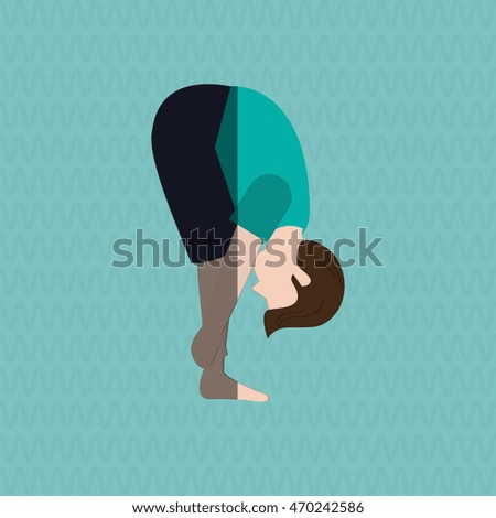 Yoga concept with icon design, vector illustration 10 eps graphic.