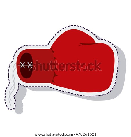 boxing gloves isolated icon vector illustration design