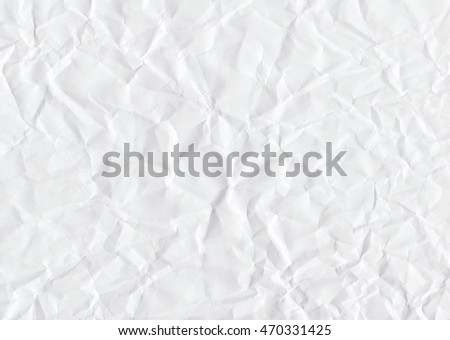 Texture of crumpled paper white Royalty-Free Stock Photo #470331425