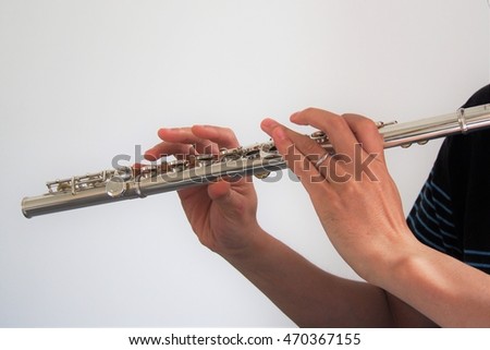 playing the flute Royalty-Free Stock Photo #470367155