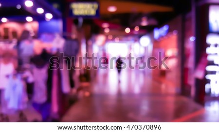  shopping mall blur background with bokeh