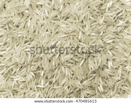 Vintage desaturated A picture of Indian Basmati rice picture