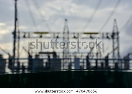 Shadow of Power plant / Blurred focus