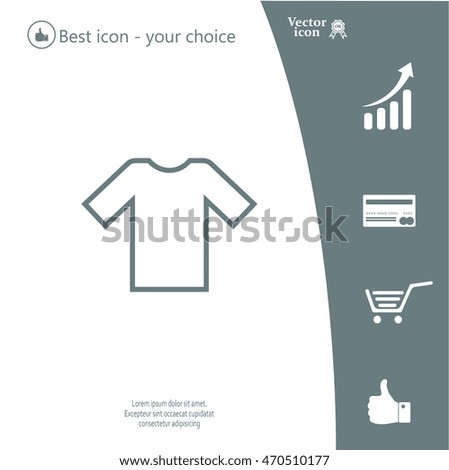 Tshirt Icon icon, vector illustration. 