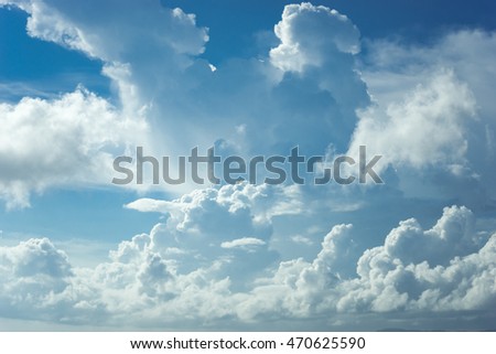 Abstract blue cloud as background texture