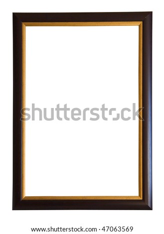 Modern  picture frame, isolated with clipping path