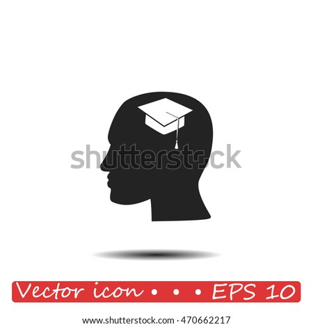 Human profile vector icon