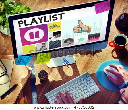 Media Player Audio Entertainment Streaming Concept