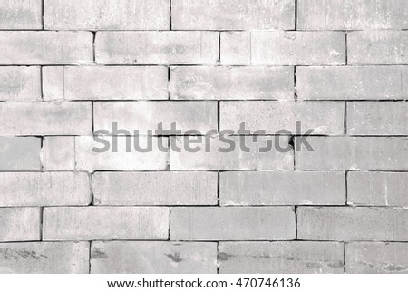 White pale brick wall