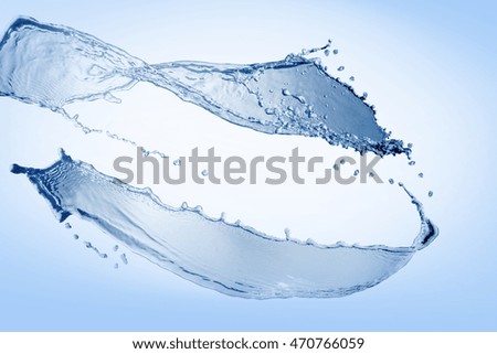 Water splash isolated on white background,water