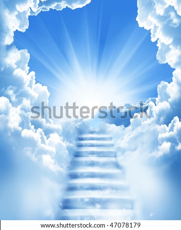 stairs in sky Royalty-Free Stock Photo #47078179
