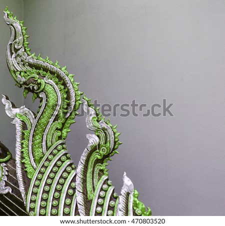 Thailand striped background with dragon