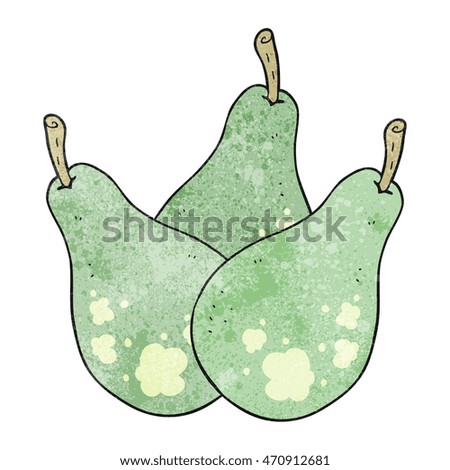 freehand drawn texture cartoon pears