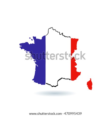 Map vector France